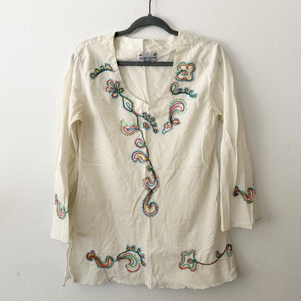 Aalyshah Designs Lightweight Embroidered Top